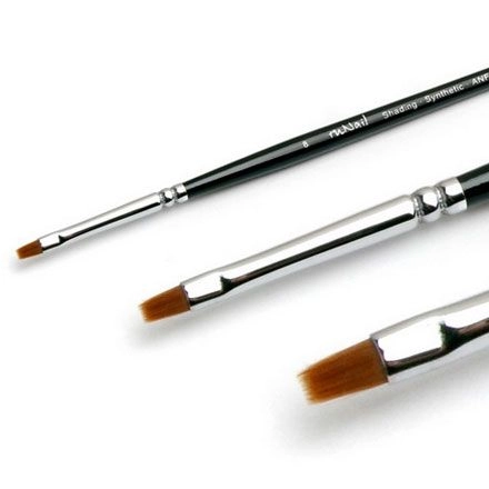 картинка RuNail Кисть для дизайна SHADING SYNTHETIC ANF #8 от магазина Hit-Nail.ru